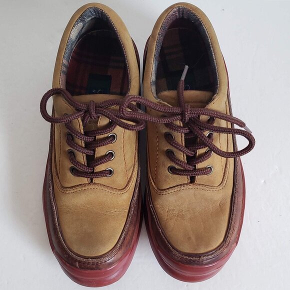 COLE HAAN Sporting Shoes Leather Walking Hiking Lace Up Flats Bicolor - Picture 5 of 15